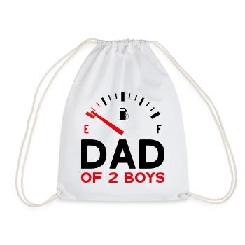 DAD OF 2 BOYS VATERTAG - Turnbeutel - Weiß - Vorne