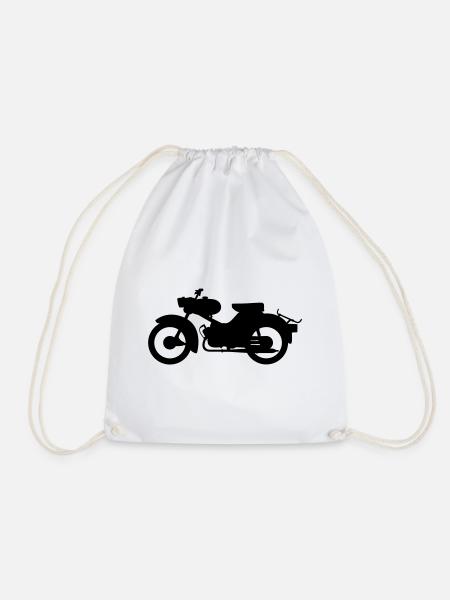 Simson Spatz Silhouette - Turnbeutel - Weiß