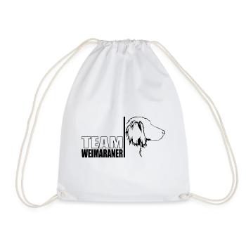 TEAM Weimaraner Chien à poil long Chien Wilsigns - Sac de sport léger - blanc - Devant