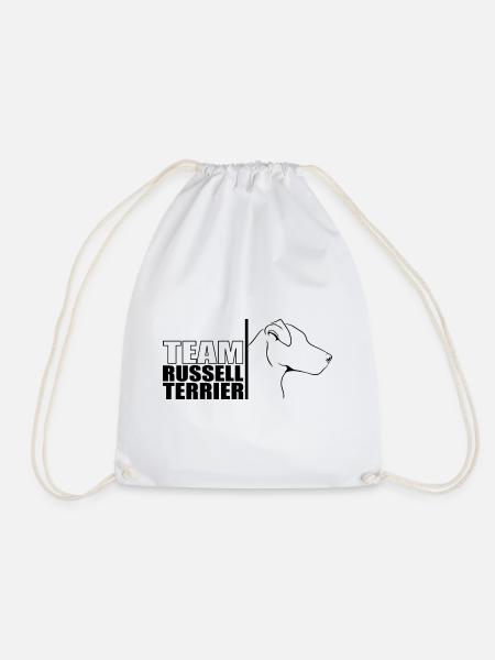 TEAM Russell Terrier Hunde Hund Wilsigns - Turnbeutel - Weiß