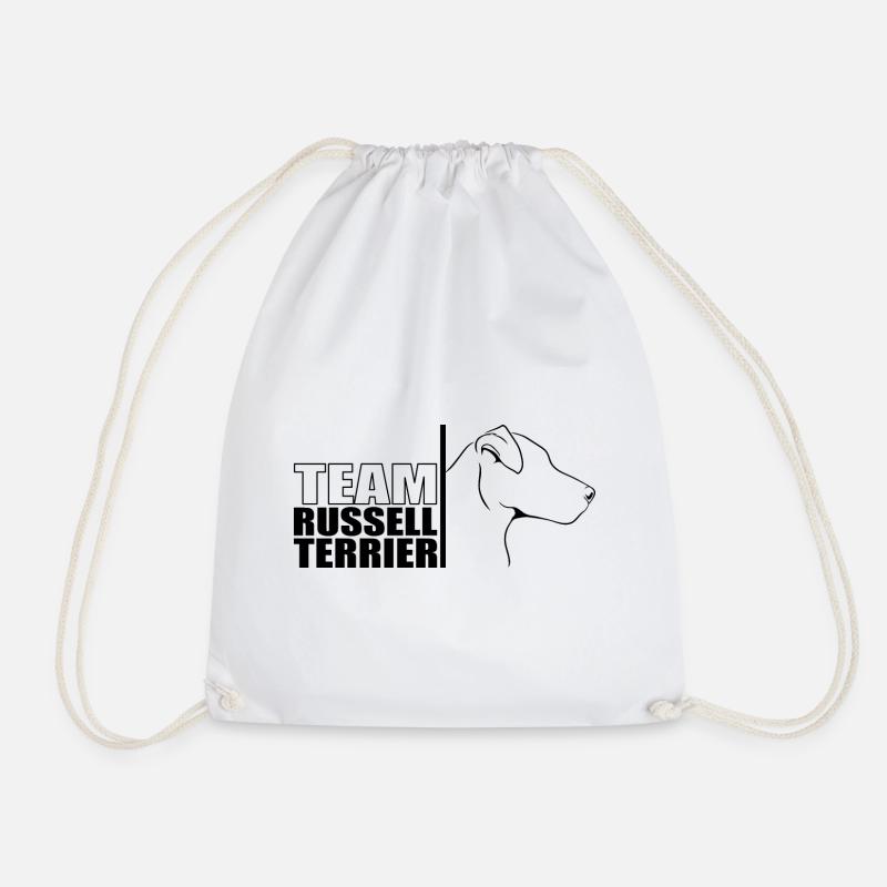 TEAM Russell Terrier Hunde Hund Wilsigns - Turnbeutel - Weiß