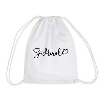 South Tyrol Heartbeat - Drawstring Bag - white - Front