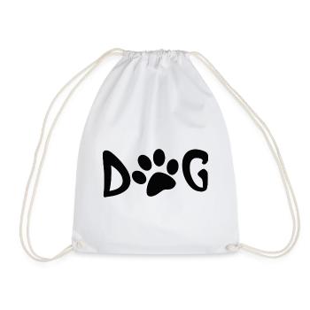 Empreinte du chien - Sac de sport léger - blanc - Devant