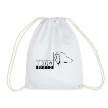 TEAM Sloughi Hunde Hund Windhunde Wilsigns - Turnbeutel - Weiß - Vorne
