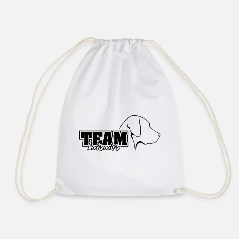 TEAM LABRADOR Profil Labbi Hunde Hund Wilsigns - Turnbeutel - Weiß