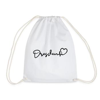 Dresden heartbeat Dresden - Drawstring Bag - white - Front