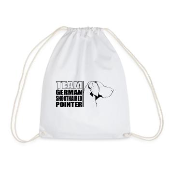 TEAM German Shorthaired Pointer Hunde Wilsigns - Turnbeutel - Weiß - Vorne