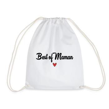 MOM. MOTHER'S DAY. HAPPY MOTHER'S DAY - Drawstring Bag - white - Front