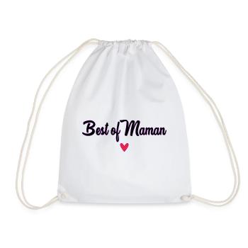 BONNE FÊTE. COEUR. BONNE FÊTE MAMAN. MAMAN - Sac de sport léger - blanc - Devant