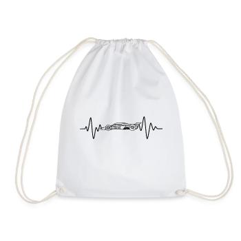 Formula Heartbeat Motorsport - Drawstring Bag - white - Front