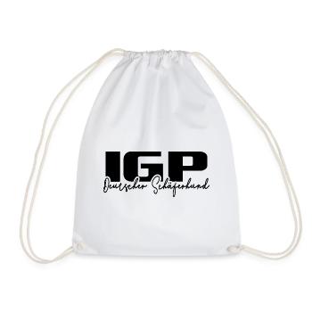 IGP GERMAN SHEPHERD Wilsign's dog sport - Drawstring Bag - white - Front