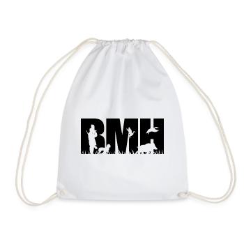 BMH BAVARIAN MOUNTAIN HOUND Hunting Dogs Wilsigns - Drawstring Bag - white - Front