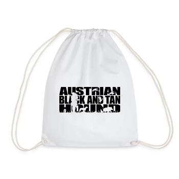 AUSTRIAN BLACK AND TAN HOUND Hunting Dogs Wilsigns - Drawstring Bag - white - Front