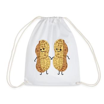 Deux cacahuètes - Sac de sport léger - blanc - Devant