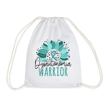 Sunflower Dysautonomia Warrior - Drawstring Bag - white - Front