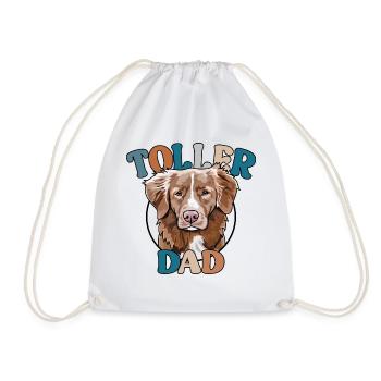 Great Dad Dog Nova Scotia Duck Tolling Retriever - Drawstring Bag - white - Front
