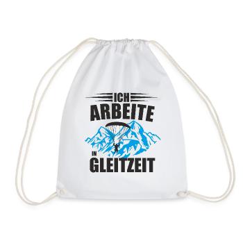 Ich Arbeite in Gleitzeit Design - Turnbeutel - Weiß - Vorne