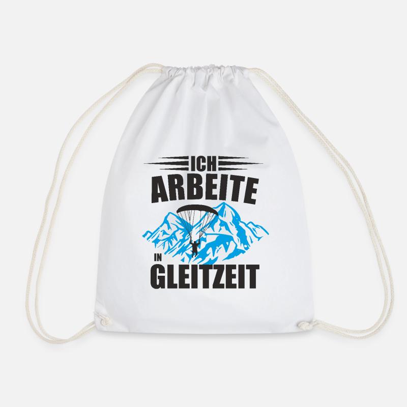 Ich Arbeite in Gleitzeit Design - Turnbeutel - Weiß