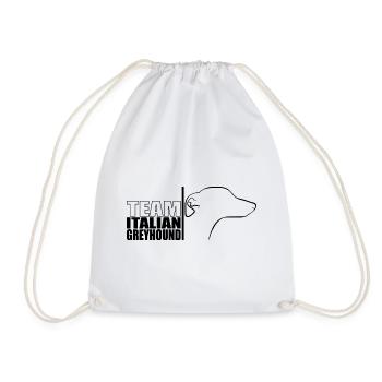TEAM Lévrier Italien Chien Chien Wilsigns - Sac de sport léger - blanc - Devant
