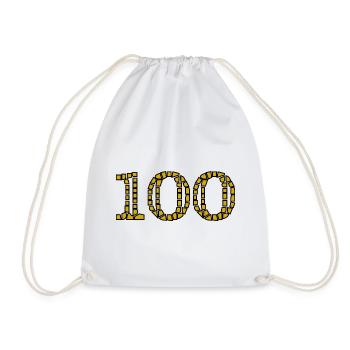 100. 100 ANS. 100e ANNIVERSAIRE. ANNIVERSAIRE 100  - Sac de sport léger - blanc - Devant