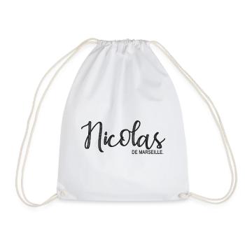 Nicolas de Marseille Geschenk T Shirt Nicolas - Turnbeutel - Weiß - Vorne