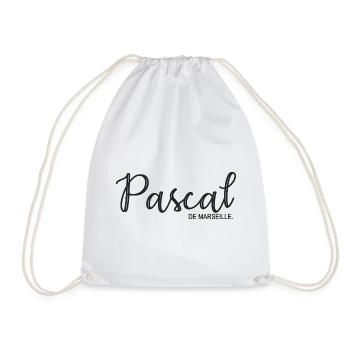 Pascal de Marseille Geschenk T Shirt Pascal - Turnbeutel - Weiß - Vorne