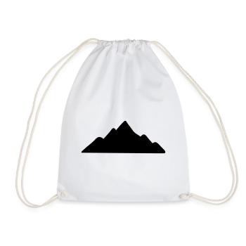 Mountains Mountain Mountains 05 - Drawstring Bag - white - Front