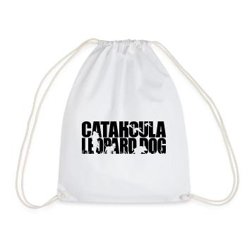 CATAHOULA LEOPARD DOG Hunting Dogs Hunting Wilsigns - Drawstring Bag - white - Front