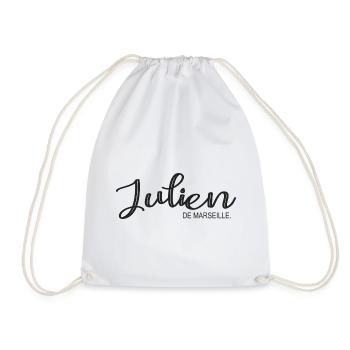 Julien de Marseille Cadeau T shirt julien - Sac de sport léger - blanc - Devant