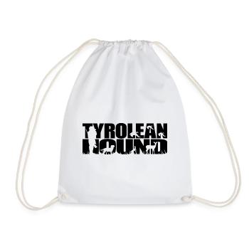 TYROLEAN HOUND Hunting Dog Wilsigns Hunting Dog Hunter - Drawstring Bag - white - Front