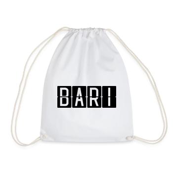 Bari Flughafentafel - Turnbeutel - Weiß - Vorne