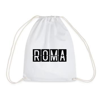 Roma Flughafentafel - Turnbeutel - Weiß - Vorne
