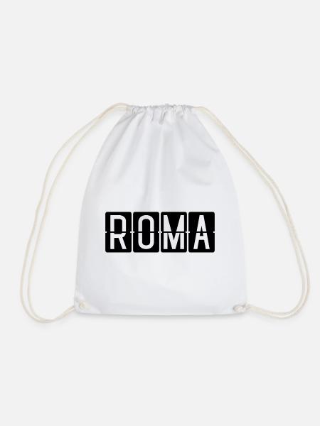 Roma Flughafentafel - Turnbeutel - Weiß