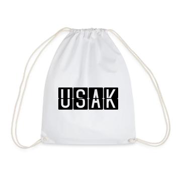 Uşak Flughafentafel - Turnbeutel - Weiß - Vorne