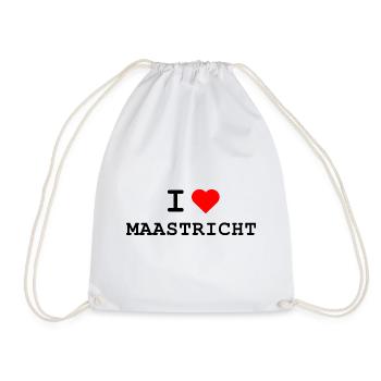 Ich liebe Maastricht - I love Maastricht - Drawstring Bag - white - Front
