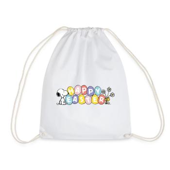 Peanuts Snoopy Happy Easter Ostern - Turnbeutel - Weiß - Vorne