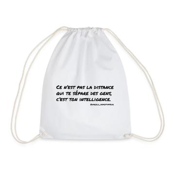 Ce n'est pas la distance qui te sépare des gens,.. - Sac de sport léger - blanc - Devant