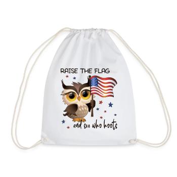 Raise the flag - Drawstring Bag - white - Front