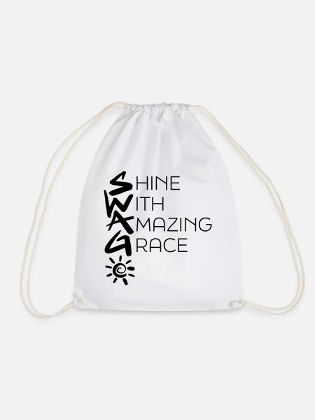 SHINE WITH AMAZING GRACE - Turnbeutel - Weiß