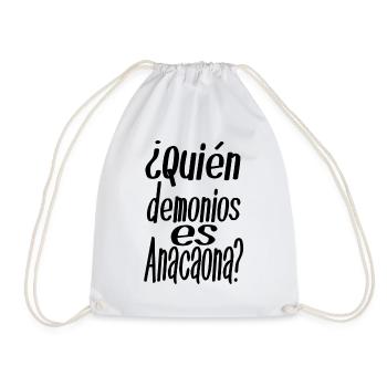 Quien demonios es Anacaona? - Salsa Dance Shirt - Turnbeutel - Weiß - Vorne