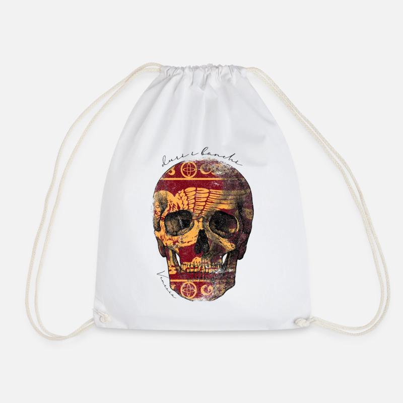 skullvenice - Drawstring Bag - white