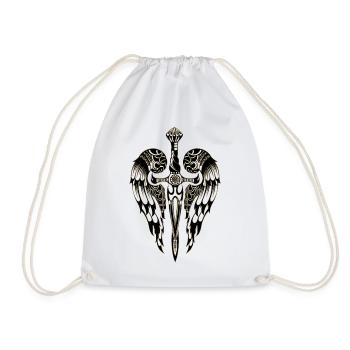 Angel Wings Angels Wings Little Angel Wing Fly - Drawstring Bag - white - Front