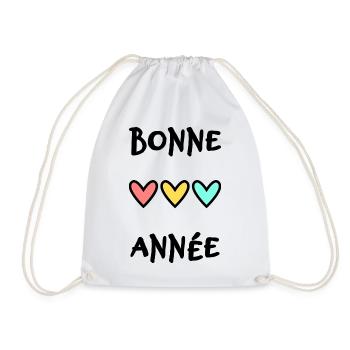 BONNE ANNEE. SAINT SYLVESTRE. NOUVELLE ANNÉE. - Sac de sport léger - blanc - Devant