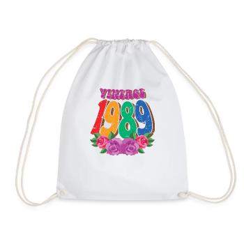 Jahrgang 1989 35. Geburtstag für Frauen 35 Jahre alt - Turnbeutel - Weiß - Vorne