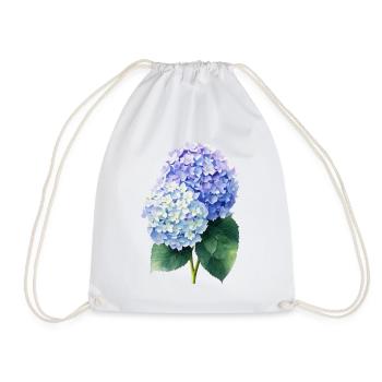 Hydrangea - Drawstring Bag - white - Front