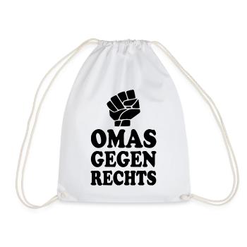 Omas gegen rechts - Turnbeutel - Weiß - Vorne
