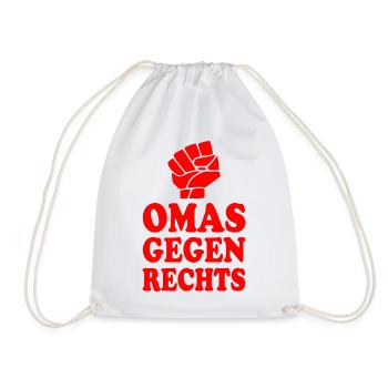 Omas gegen rechts - Turnbeutel - Weiß - Vorne