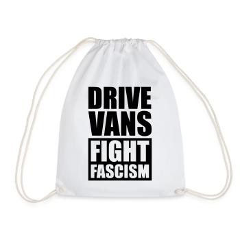 Les fourgonnettes combattent le fascisme - Sac de sport léger - blanc - Devant