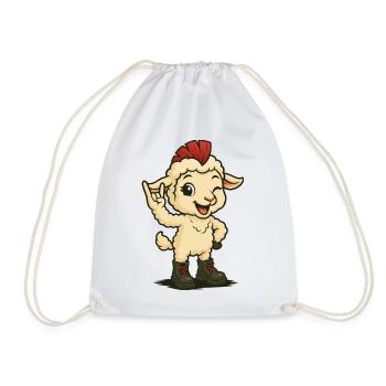 Punk Rock Lamb - Turnbeutel - Weiß - Vorne