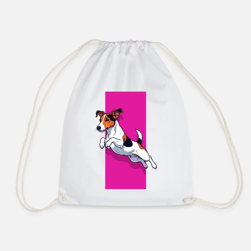 Jack Russell Terrier Wirbelwind - Turnbeutel - Weiß